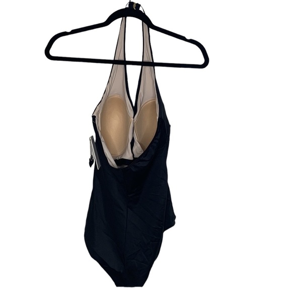Made in Italie Deep plunge halter one piece - Picture 4 of 10